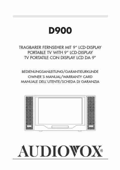 Audiovox Flat Panel Television D900-page_pdf